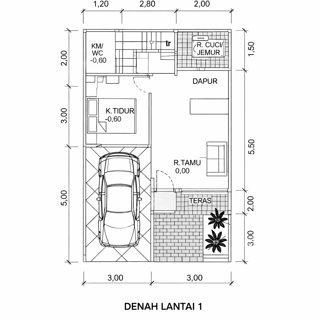 Rumah Sertifikat SHM 3 Kamar Tidur 2 Kamar Mandi Cijantung Jakarta Timur - Photo 2
