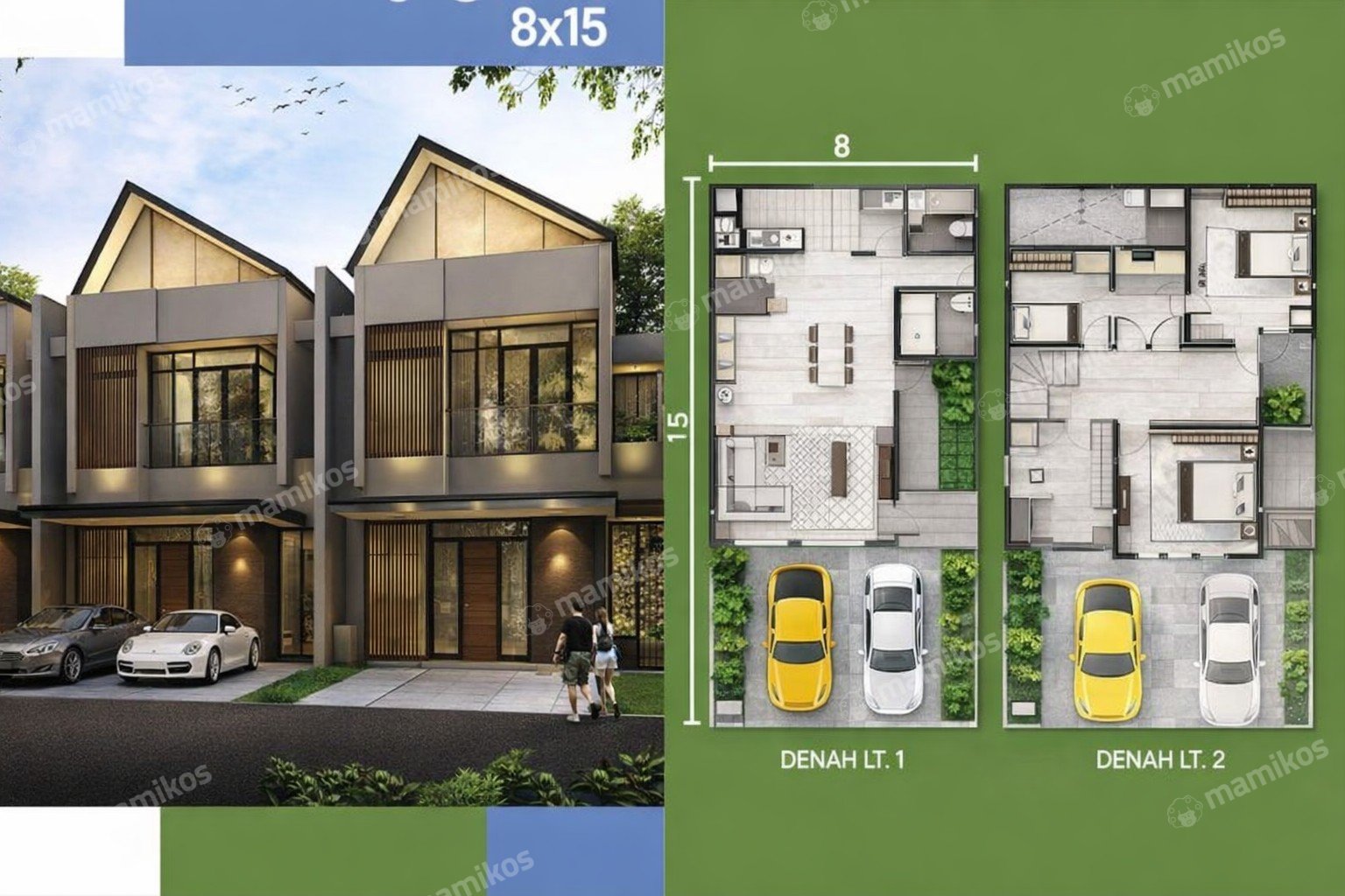 Rumah 4 Kamar Tidur 4 Kamar Mandi 2 Lantai Pantai Indah Kapuk 2 Jakarta Utara