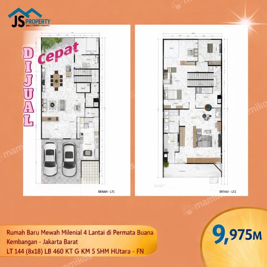 Rumah Baru Sertifikat SHM 6 Kamar Tidur Permata Buana Jakarta Barat - Photo 4