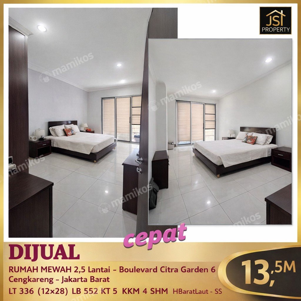 Rumah Sertifikat SHM 4 Kamar Tidur 3 Kamar Mandi Citra Garden Jakarta Barat - Photo 2