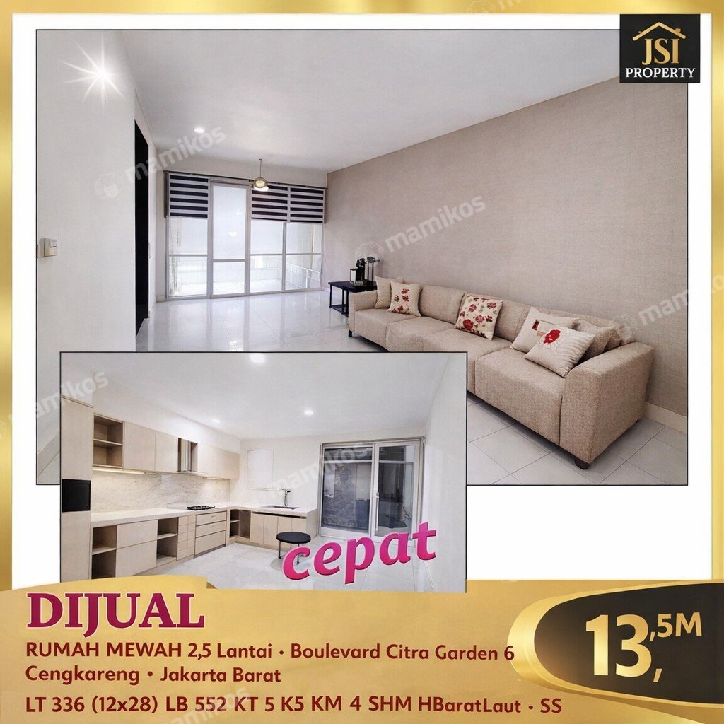 Rumah Sertifikat SHM 4 Kamar Tidur 3 Kamar Mandi Citra Garden Jakarta Barat - Photo 3