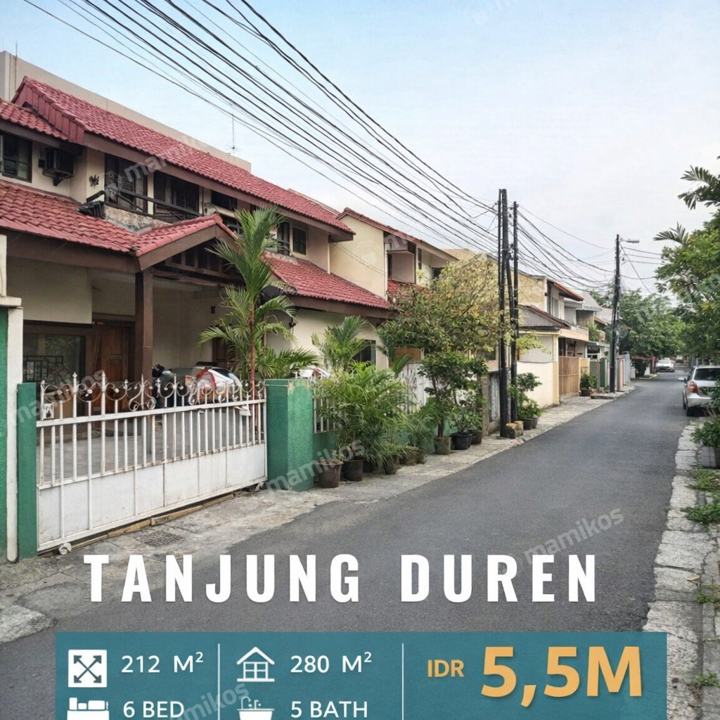 Rumah Sertifikat SHM 5 Kamar Tidur 4 Kamar Mandi Tanjung Duren Jakarta Barat - Photo 3