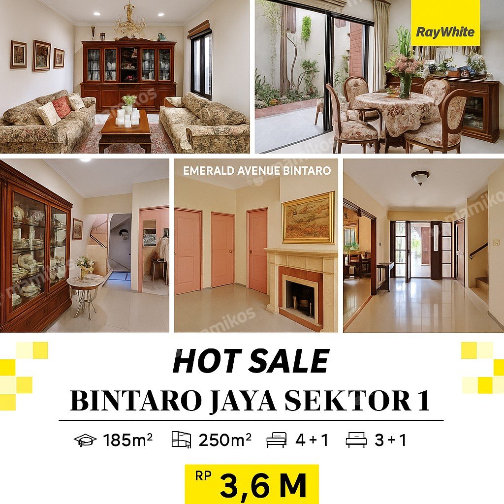 Rumah Sertifikat SHM 4 Kamar Tidur 3 Kamar Mandi Bintaro Jakarta Selatan - Photo 2