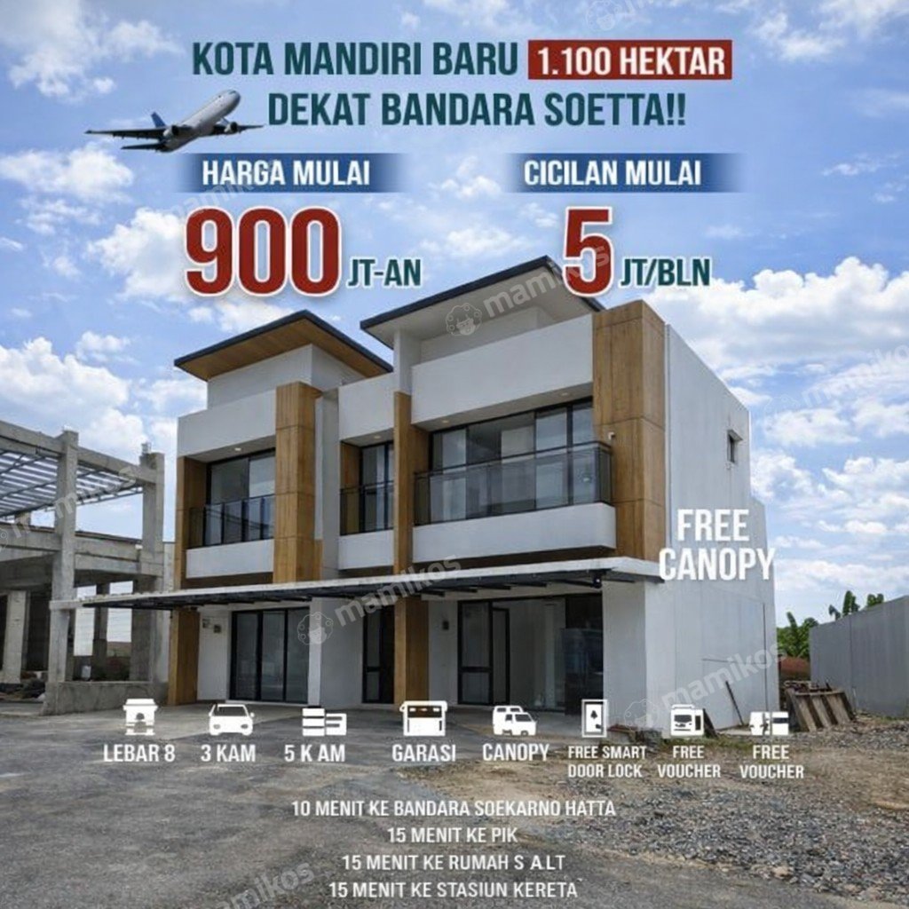 Rumah Sertifikat SHM 3 Kamar Tidur 2 Kamar Mandi Daan Mogot Jakarta Barat - Photo 3