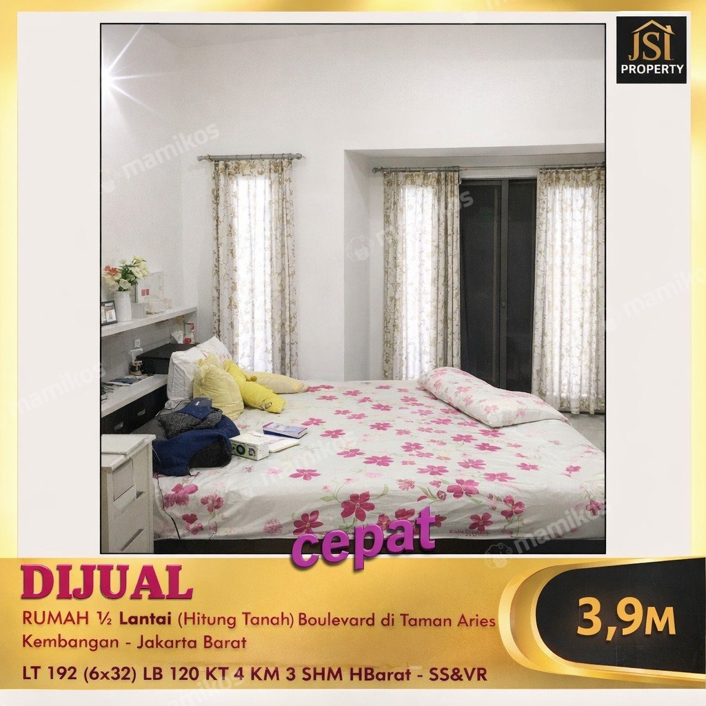 Rumah 3 Kamar Tidur 2 Kamar Mandi 1 Lantai Kembangan Jakarta Barat - Photo 3