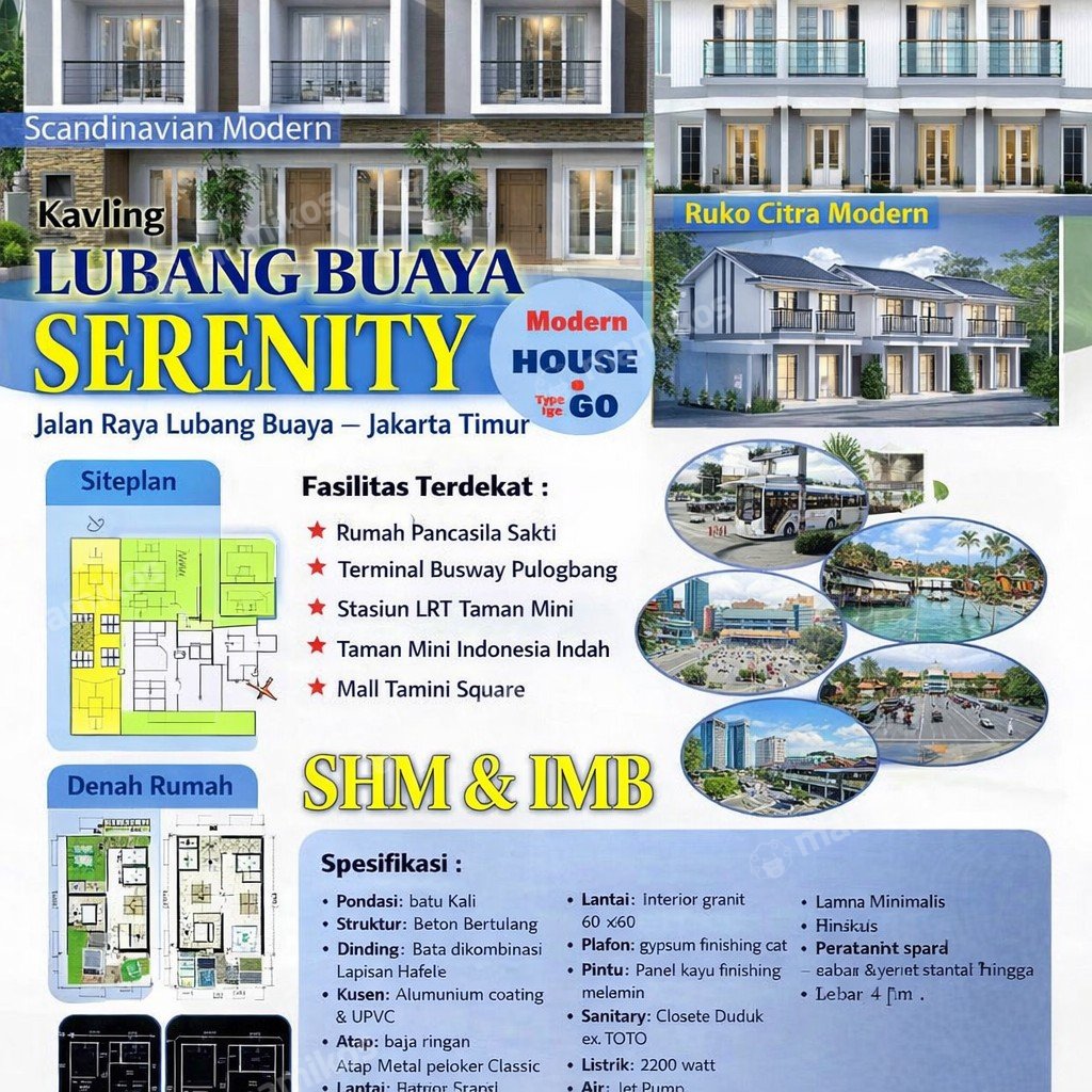 Rumah Sertifikat SHM 3 Kamar Tidur 2 Kamar Mandi Makasar Jakarta Timur - Photo 2