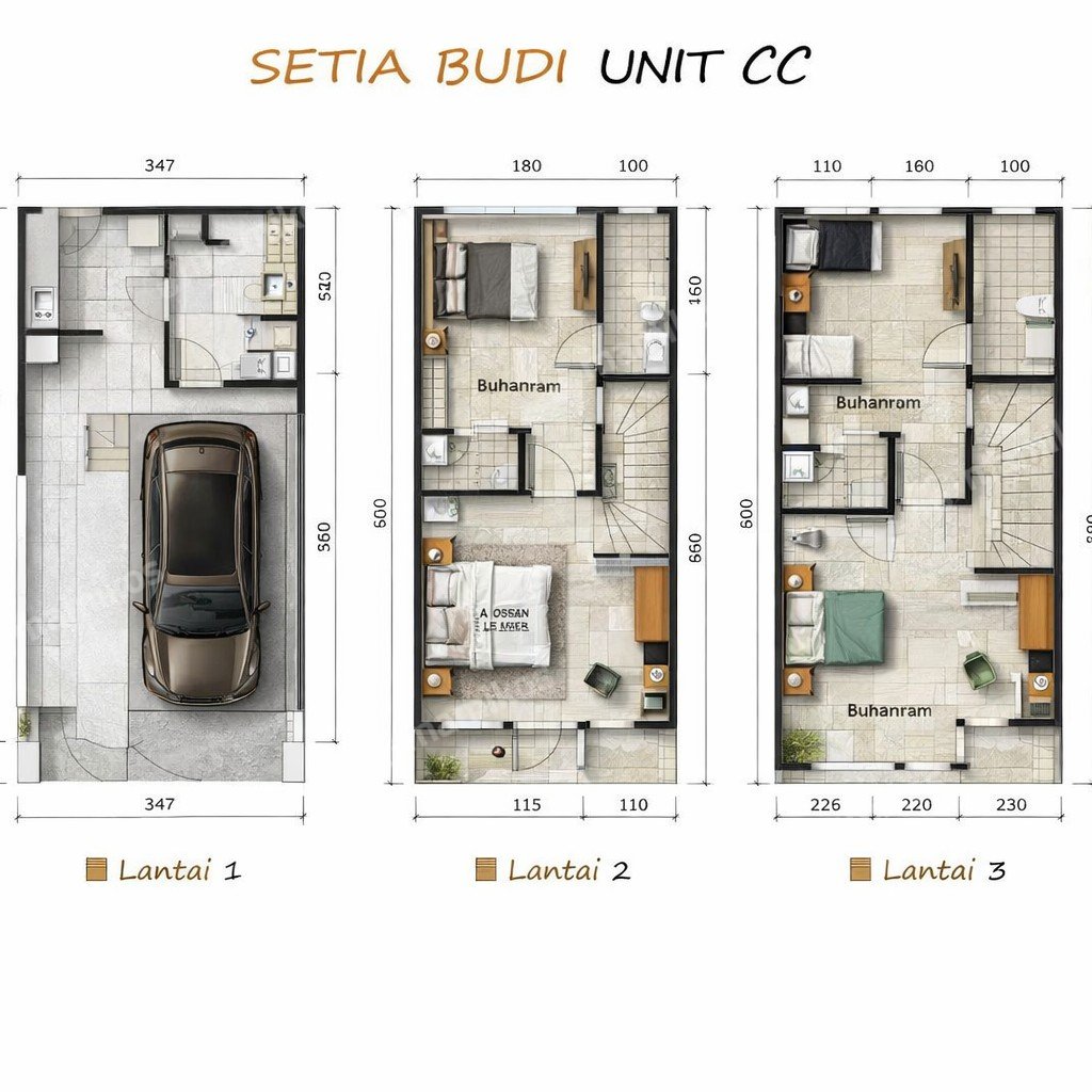 Rumah Sertifikat SHM 3 Kamar Tidur 3 Kamar Mandi Menteng Dalam Jakarta Selatan - Photo 2