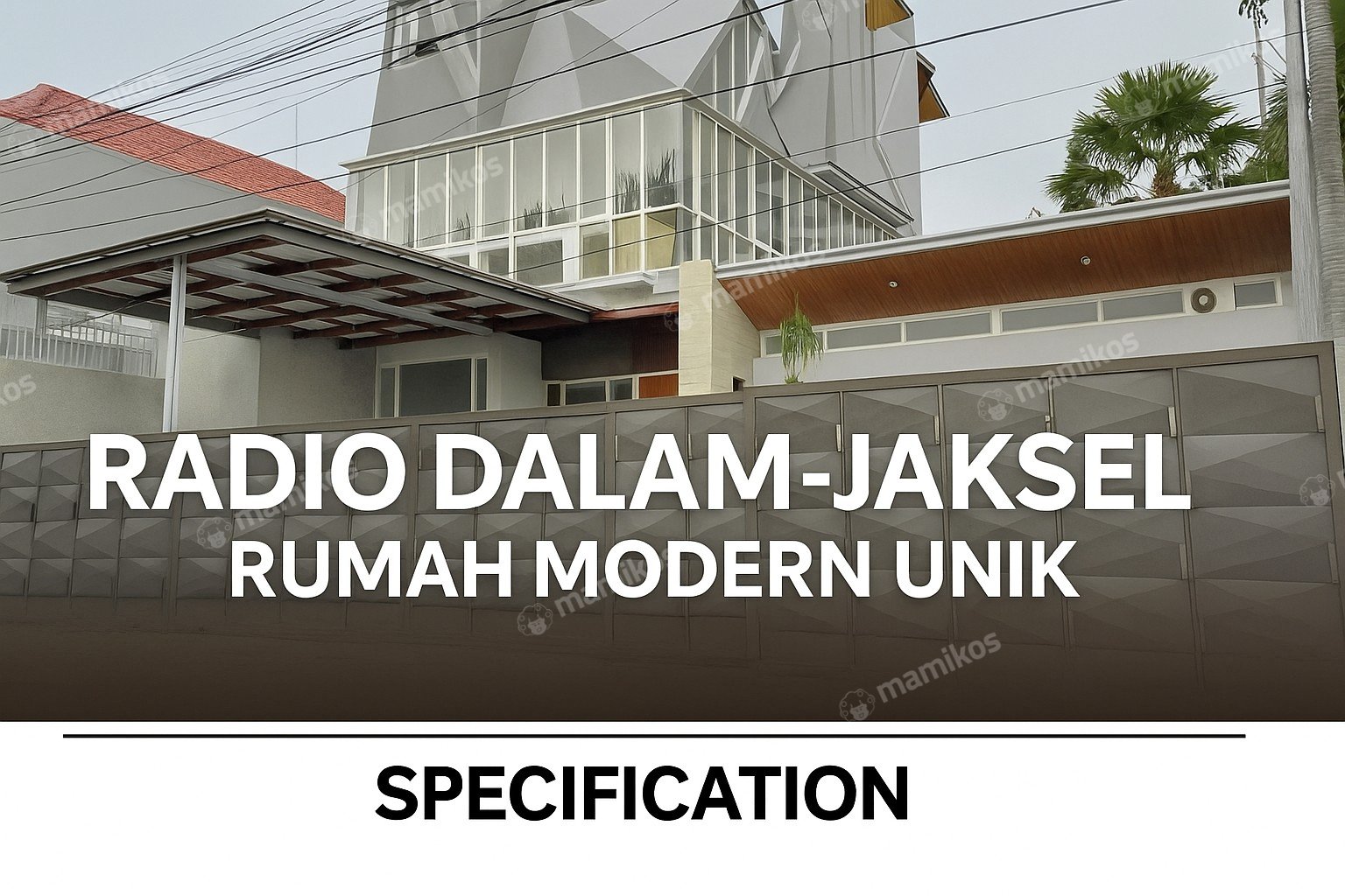 Rumah Sertifikat SHM 4 Kamar Tidur 4 Kamar Mandi Radio Dalam Jakarta Selatan