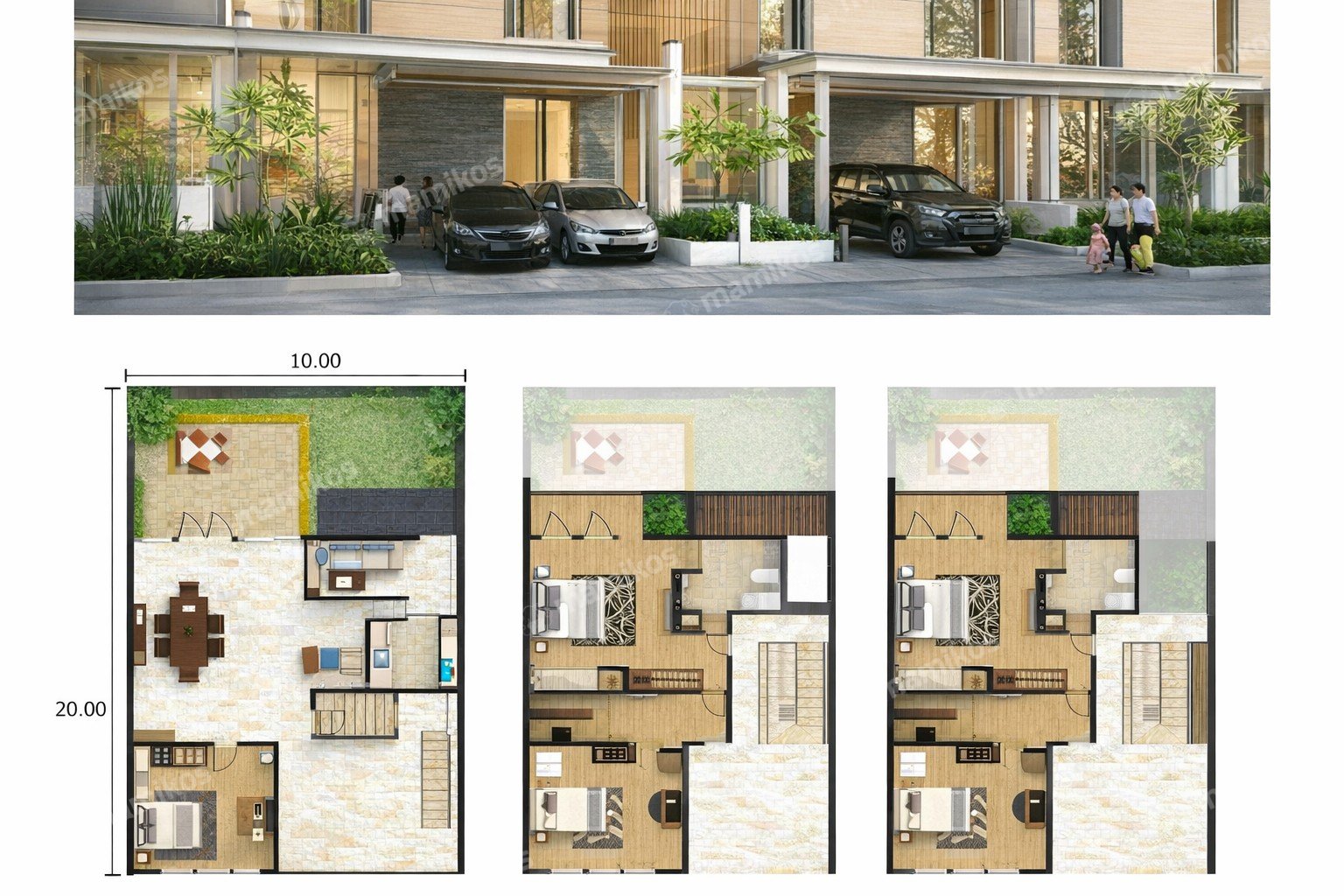 Rumah Baru Sertifikat HGB 3 Kamar Tidur Pantai Indah Kapuk Jakarta Utara