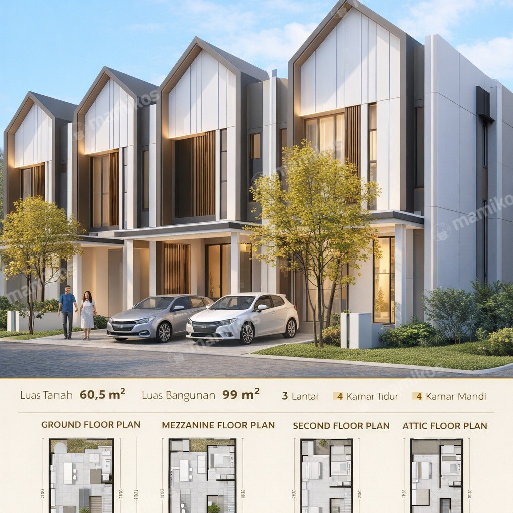 Rumah 5KT 4KM Puri Indah Jakarta Barat - Photo 3