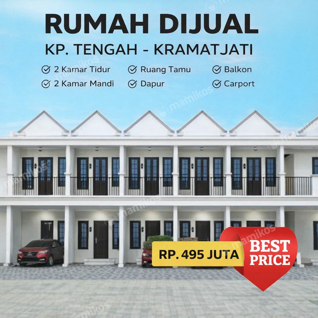 Rumah Sertifikat SHM 2 Kamar Tidur 2 Kamar Mandi Kramat Jati Jakarta Timur - Photo 4