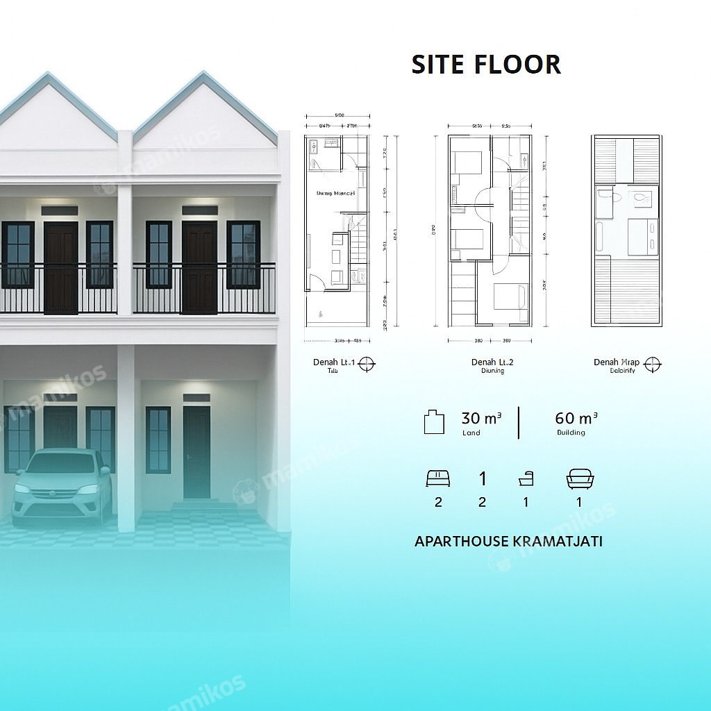 Rumah Sertifikat SHM 2 Kamar Tidur 2 Kamar Mandi Kramat Jati Jakarta Timur - Photo 5