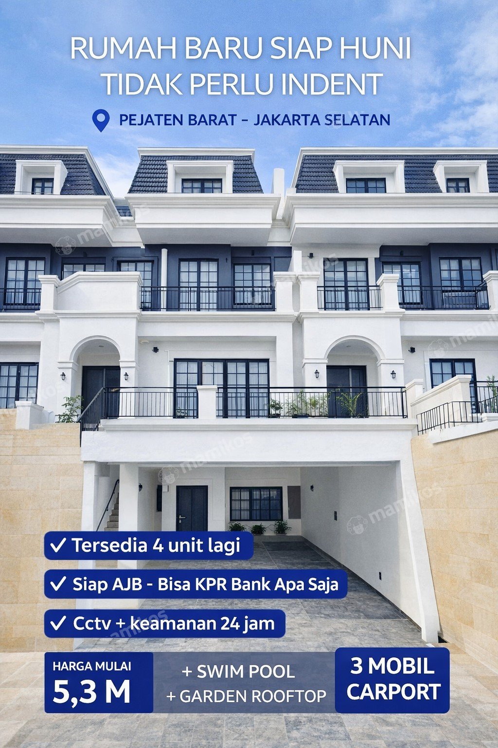 Rumah Sertifikat SHM 6 Kamar Tidur 4 Kamar Mandi Kemang Jakarta Selatan - Photo 2
