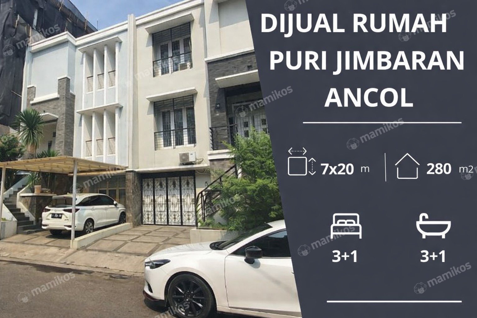 Rumah Sertifikat Hak Pakai 3 Kamar Tidur 3 Kamar Mandi Ancol Jakarta Utara