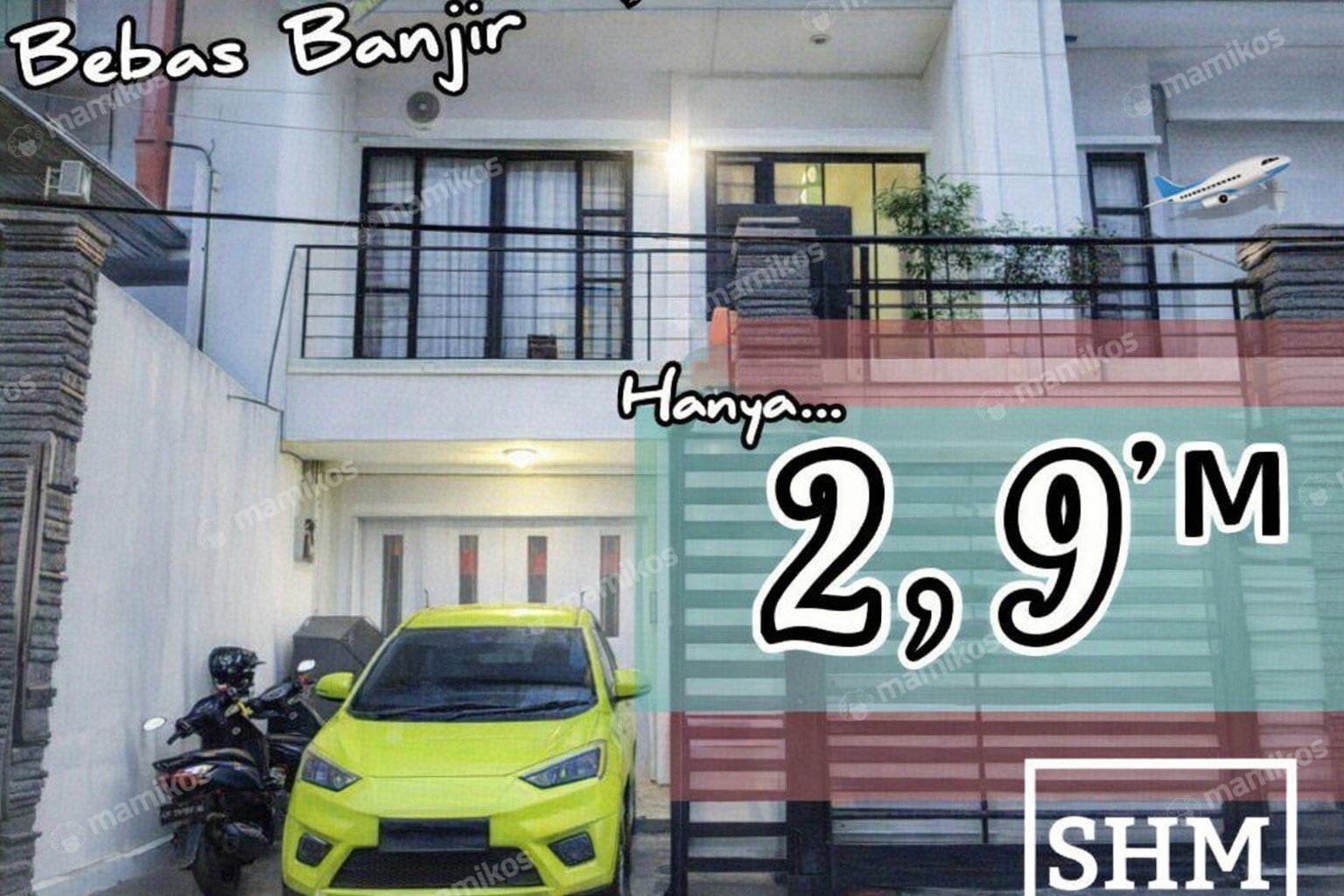 Rumah Sertifikat SHM 3 Kamar Tidur 3 Kamar Mandi Taman Ratu Jakarta Barat