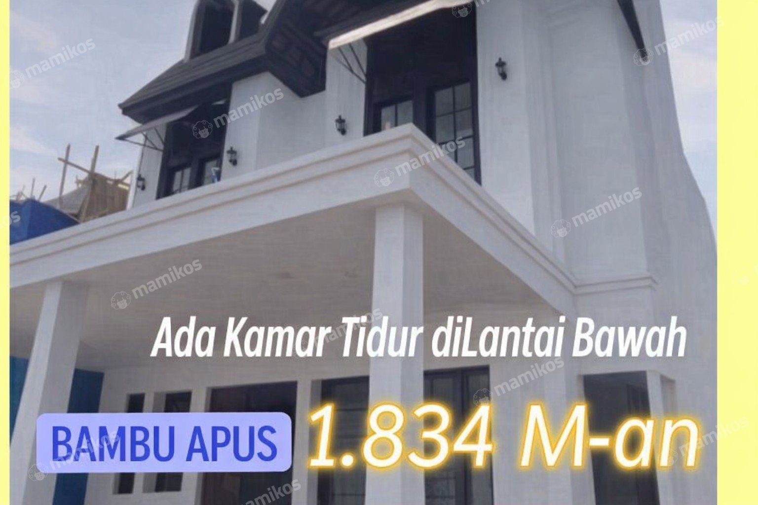 Rumah Sertifikat SHM 4 Kamar Tidur 3 Kamar Mandi Bambu Apus Jakarta Timur