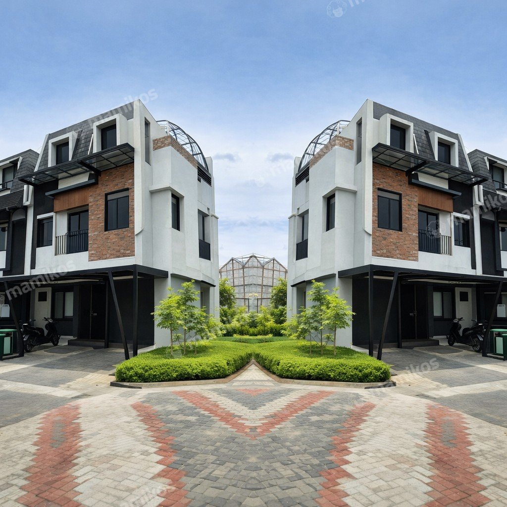 Rumah 3 Kamar Tidur 3 Kamar Mandi 3 Lantai Bambu Apus Jakarta Timur - Photo 2