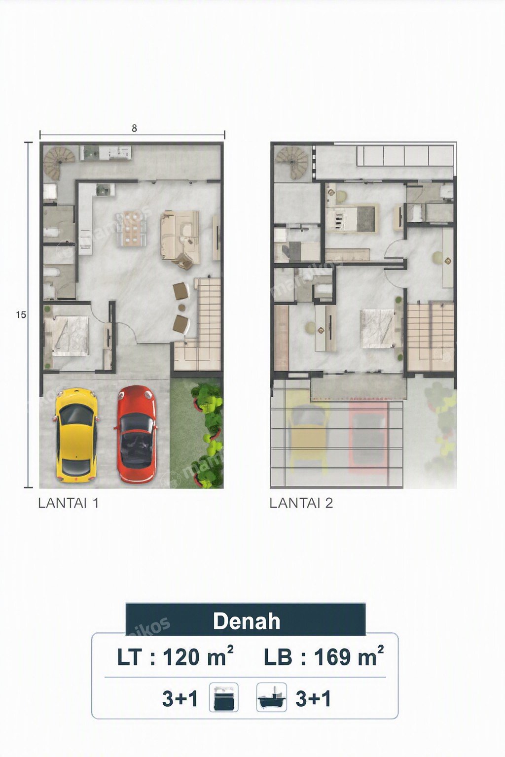 Rumah Sertifikat SHM 4 Kamar Tidur 4 Kamar Mandi Pantai Indah Kapuk 2 Jakarta Utara - Photo 3
