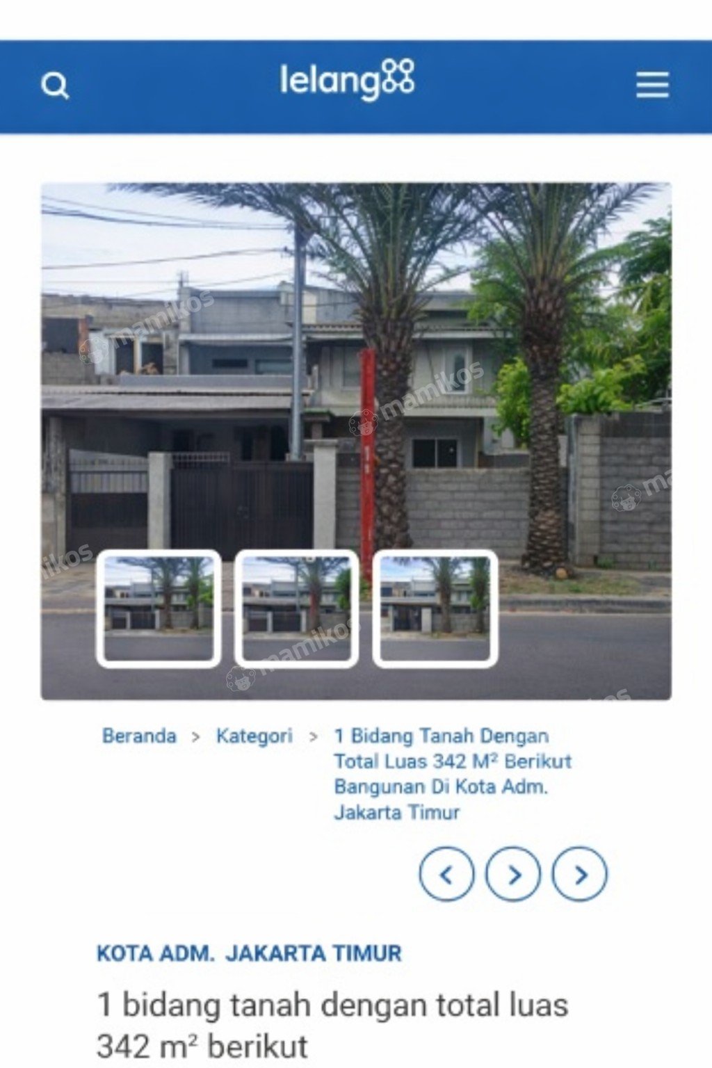 Rumah Sertifikat SHM 4 Kamar Tidur 4 Kamar Mandi Kramat Jati Jakarta Timur - Photo 2
