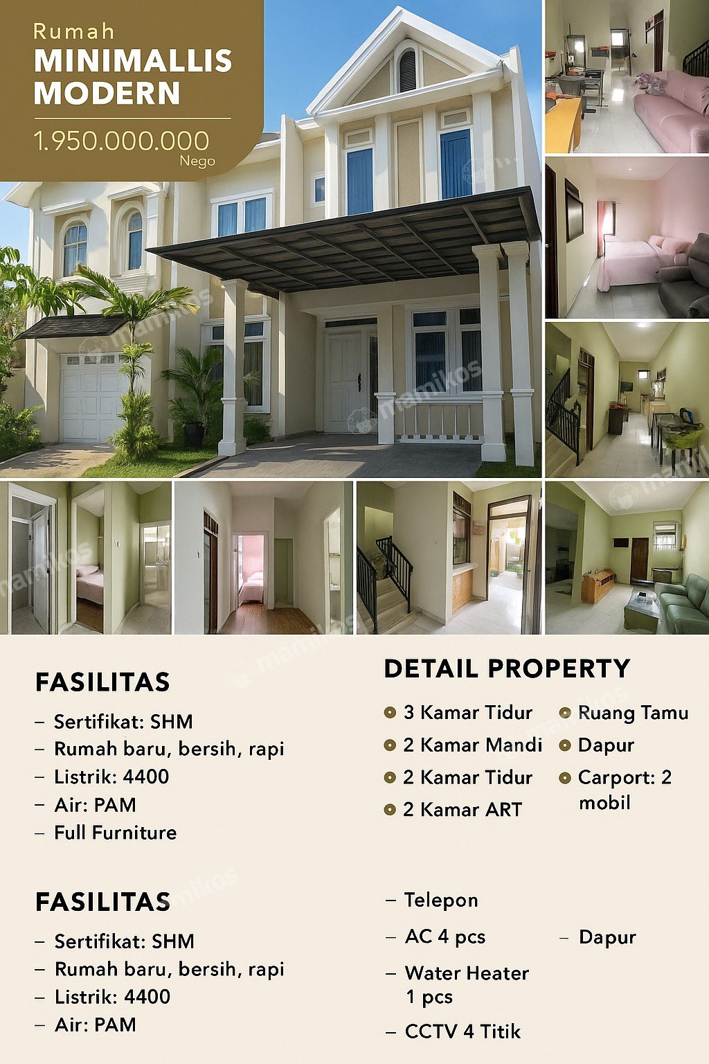 Rumah Sertifikat SHM 3 Kamar Tidur 2 Kamar Mandi Cakung Jakarta Timur - Photo 4