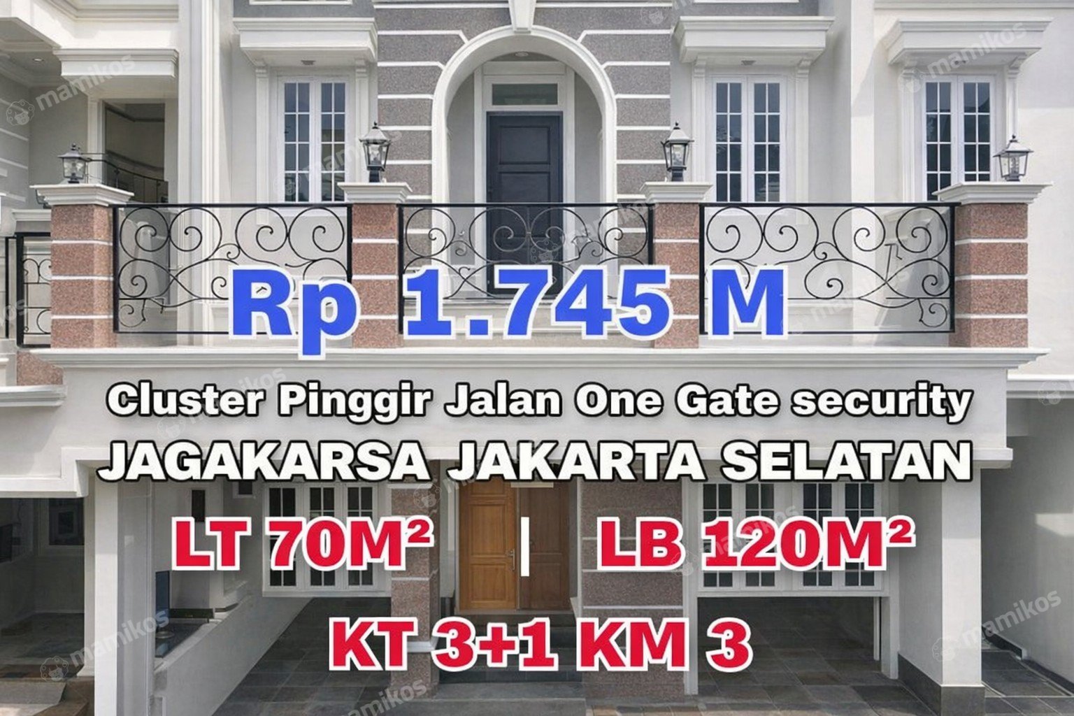 Rumah Sertifikat SHM 4 Kamar Tidur 4 Kamar Mandi Jagakarsa Jakarta Selatan